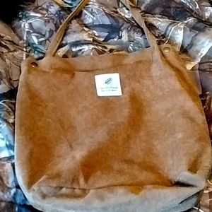 Brown Corduroy Hobo Bag